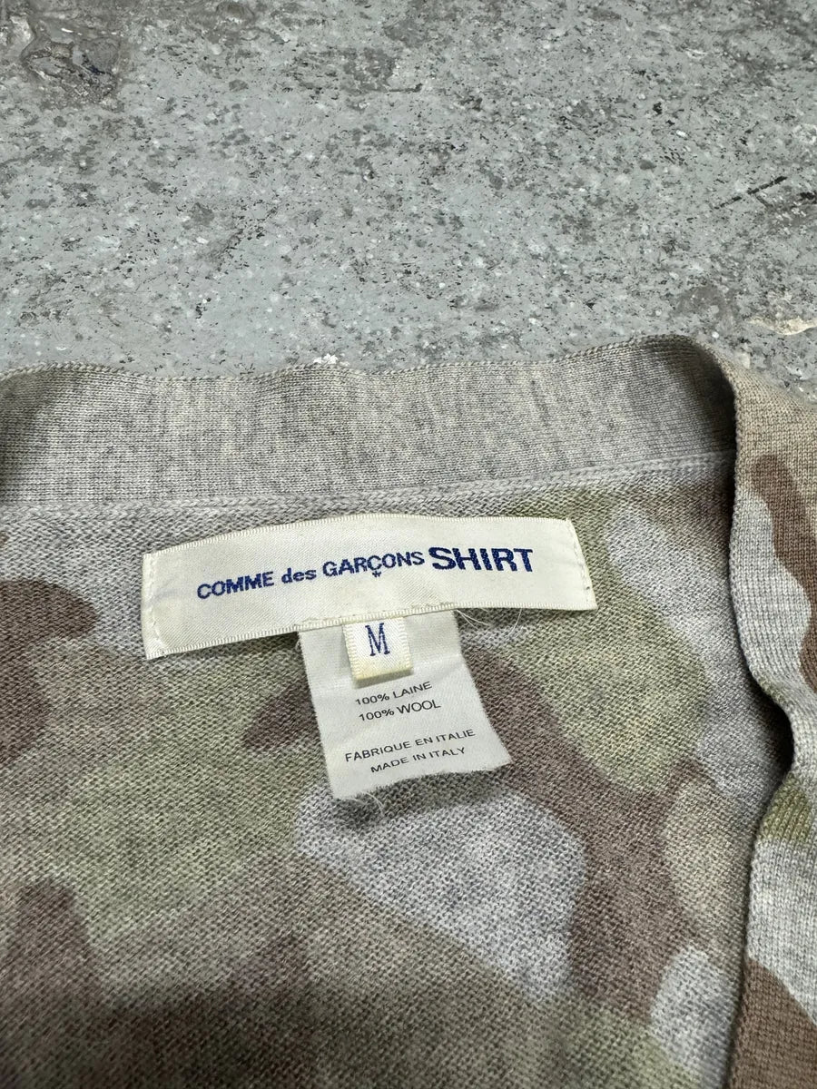 Comme Des Garçons Shirt Camo Wool Cardigan (M) rPZxasH 10