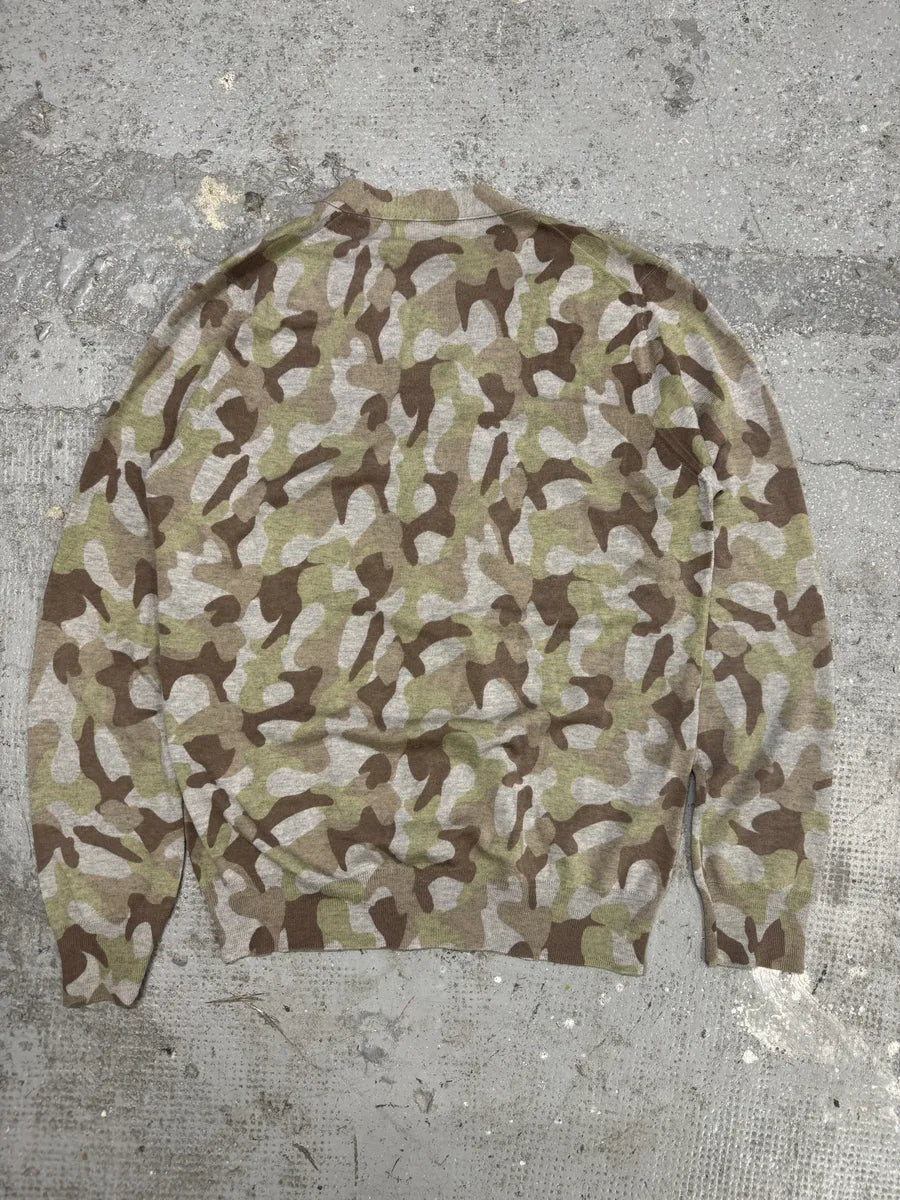 Comme Des Garçons Shirt Camo Wool Cardigan (M) rPZxasH 3