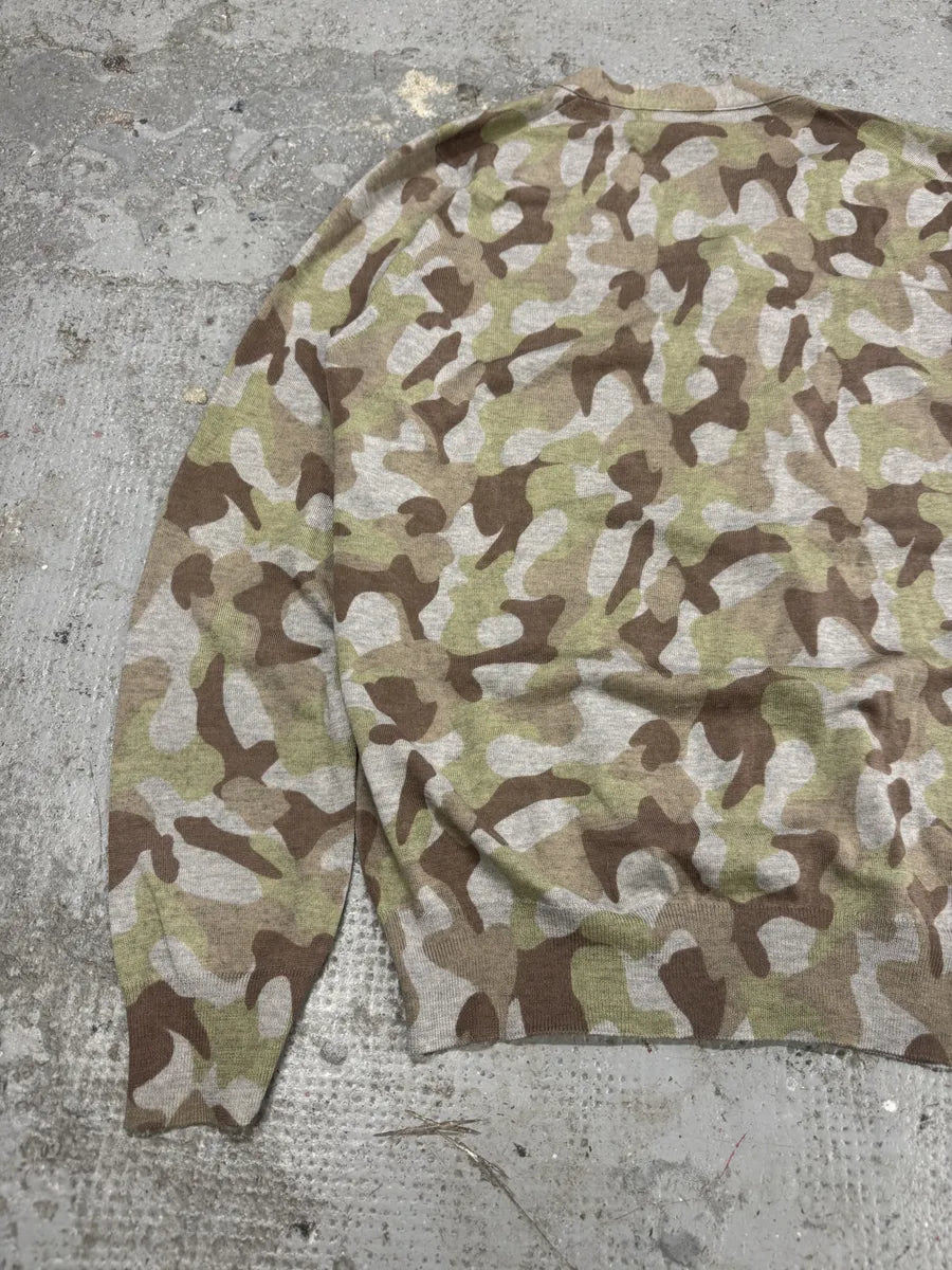 Comme Des Garçons Shirt Camo Wool Cardigan (M) rPZxasH 5