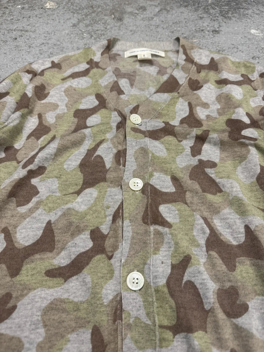 Comme Des Garçons Shirt Camo Wool Cardigan (M) rPZxasH 6