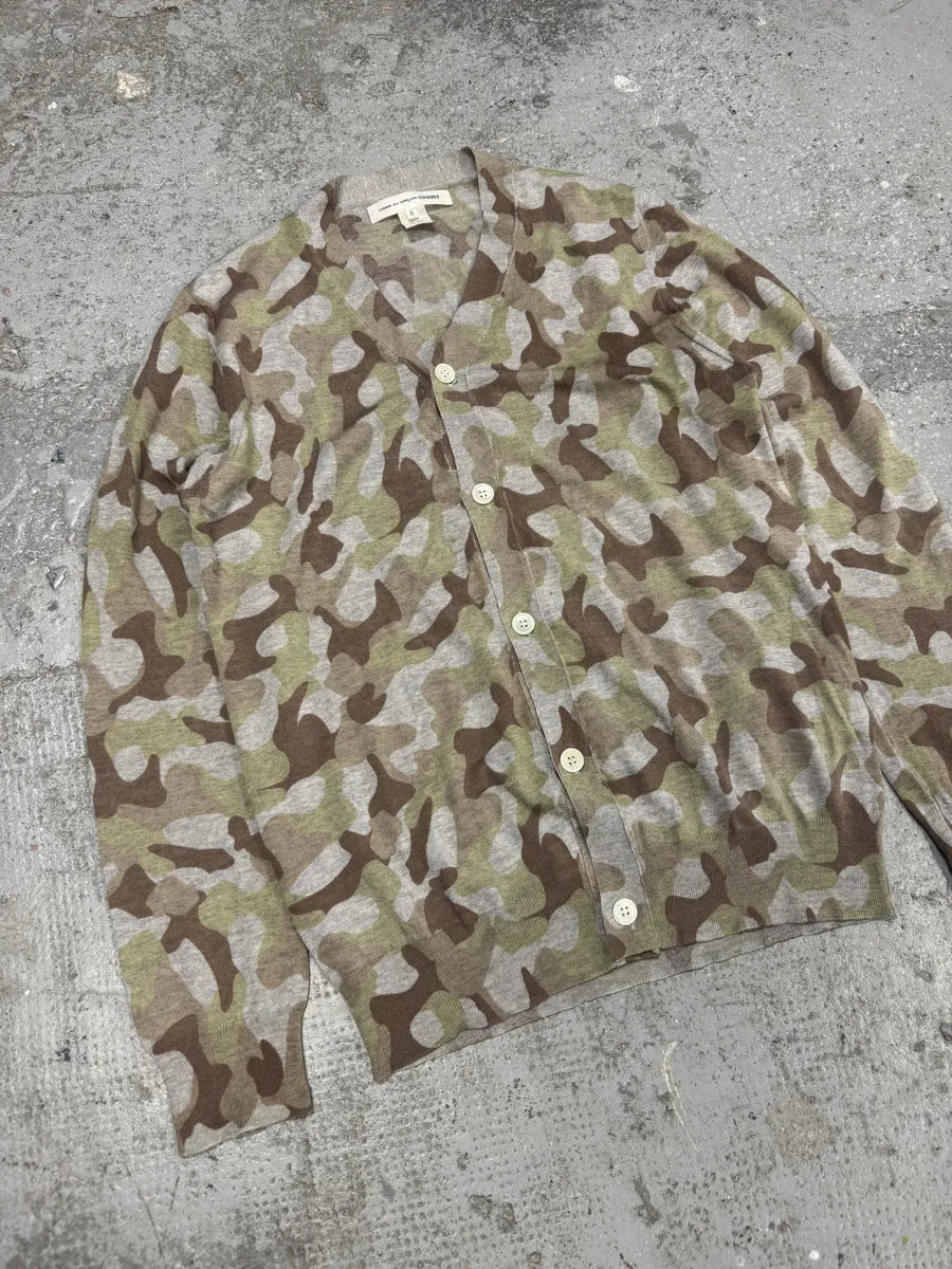 Comme Des Garçons Shirt Camo Wool Cardigan (M) rPZxasH 7