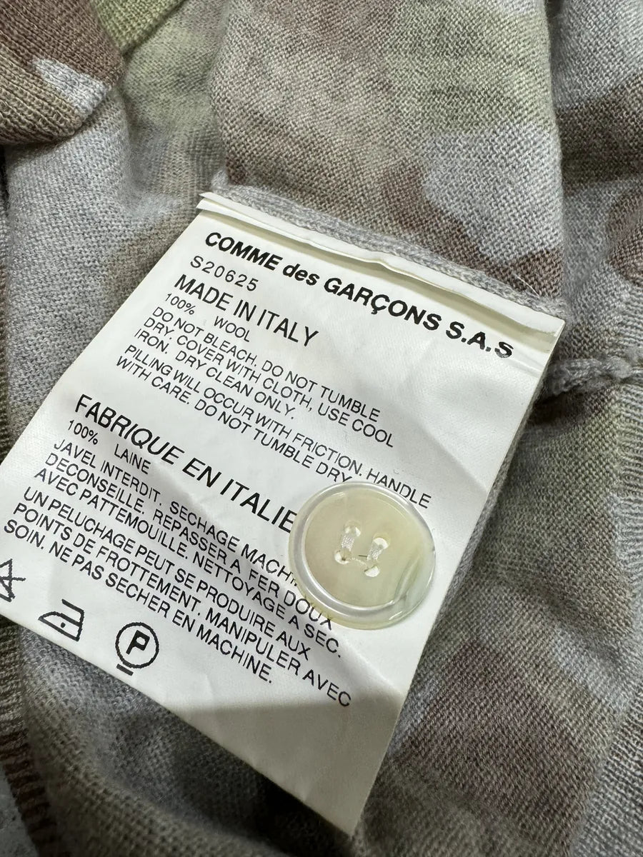 Comme Des Garçons Shirt Camo Wool Cardigan (M) rPZxasH 8