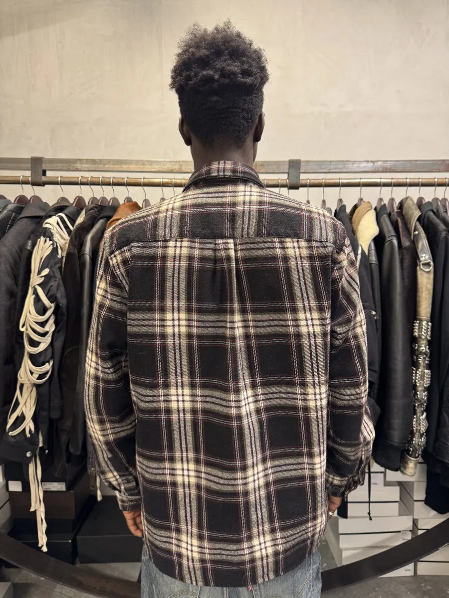 Comme des Garçons SHIRT Checkered Wool Brown Shirt koeHheB 2
