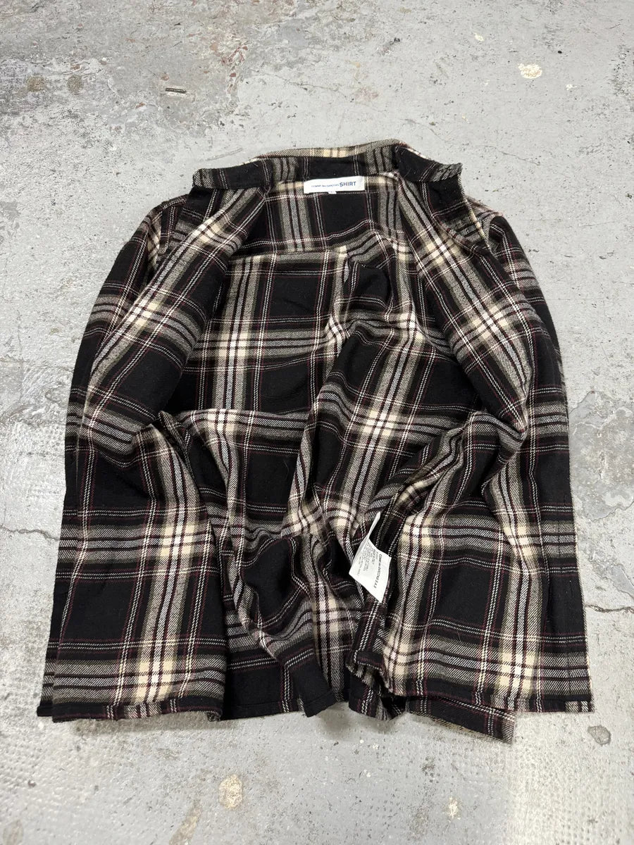 Comme des Garçons SHIRT Checkered Wool Brown Shirt koeHheB 7