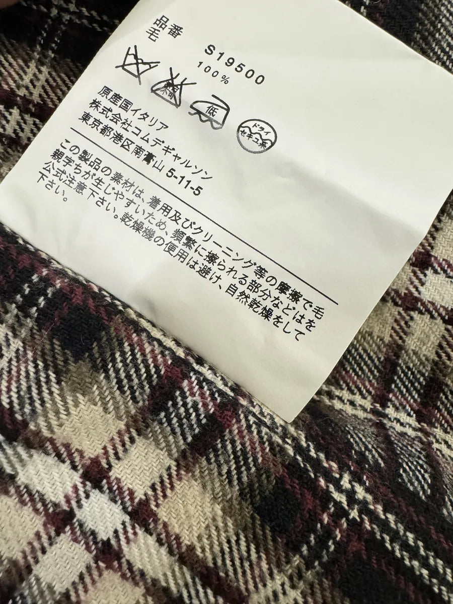 Comme des Garçons SHIRT Checkered Wool Brown Shirt koeHheB 8