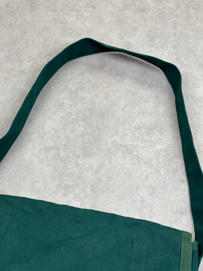 2000s Comme des Garçons SHIRT Forest Green Canvas Messenger Bag hPMzZjQ 4