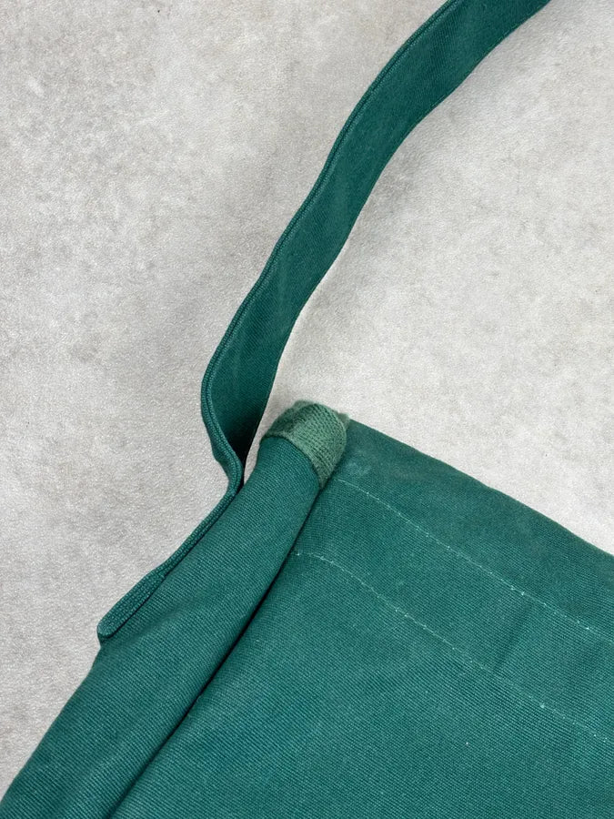 2000s Comme des Garçons SHIRT Forest Green Canvas Messenger Bag hPMzZjQ 15