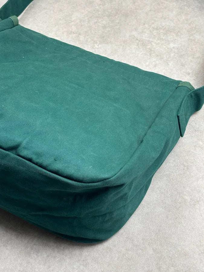 2000s Comme des Garçons SHIRT Forest Green Canvas Messenger Bag hPMzZjQ 12