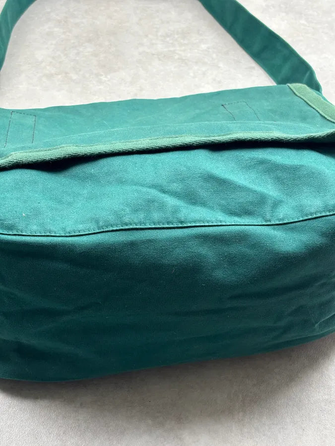 2000s Comme des Garçons SHIRT Forest Green Canvas Messenger Bag hPMzZjQ 6