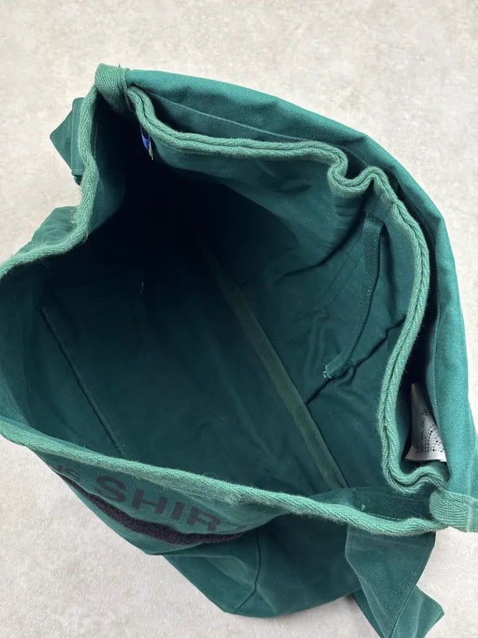 2000s Comme des Garçons SHIRT Forest Green Canvas Messenger Bag hPMzZjQ 18