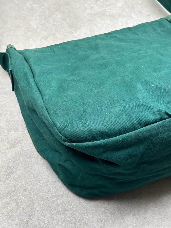 2000s Comme des Garçons SHIRT Forest Green Canvas Messenger Bag hPMzZjQ 14