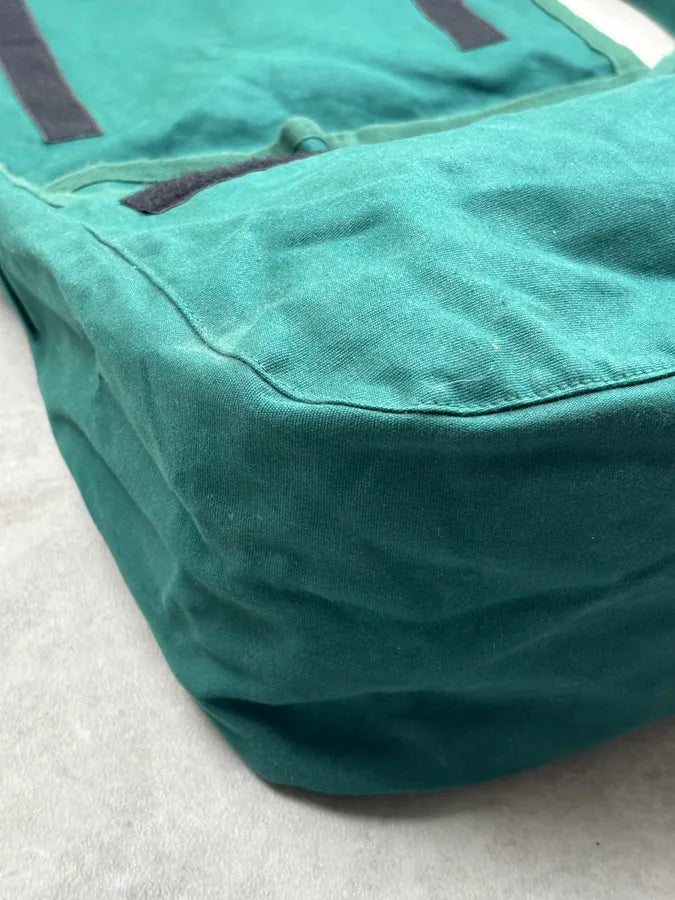 2000s Comme des Garçons SHIRT Forest Green Canvas Messenger Bag hPMzZjQ 11