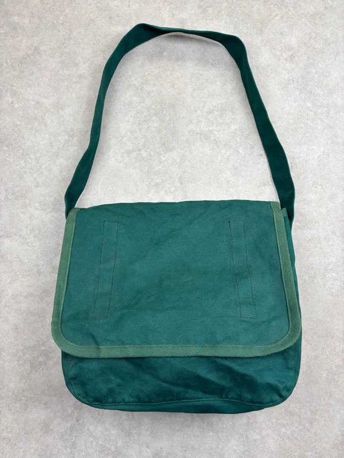 2000s Comme des Garçons SHIRT Forest Green Canvas Messenger Bag hPMzZjQ 0
