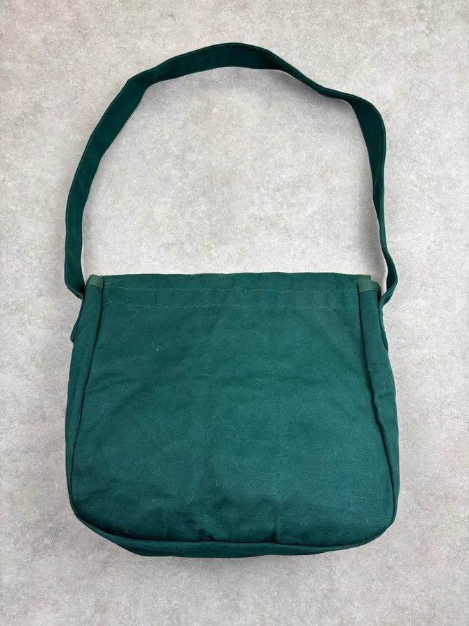 2000s Comme des Garçons SHIRT Forest Green Canvas Messenger Bag hPMzZjQ 13