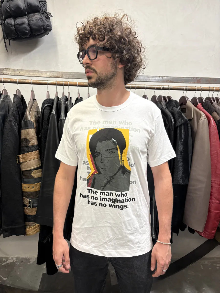 Comme des Garçons SHIRT Mohammed Ali White Tee-Shirt (M/L) aphJgee 1