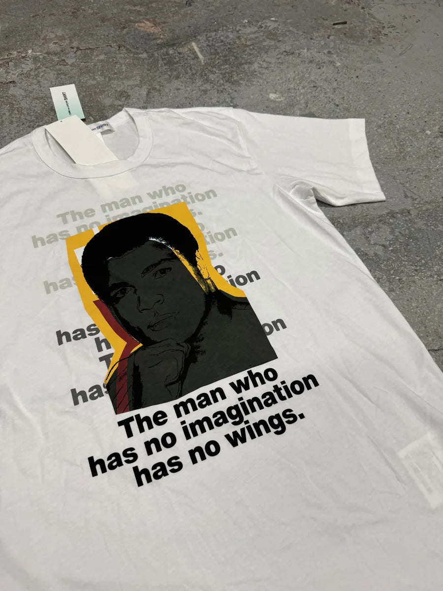 Comme des Garçons SHIRT Mohammed Ali White Tee-Shirt (M/L) aphJgee 6
