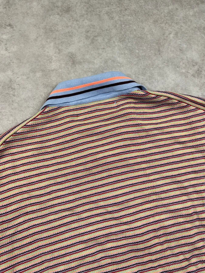 Comme des Garçons Shirt Multicolor Cotton Striped Polo OdTQIaO 5