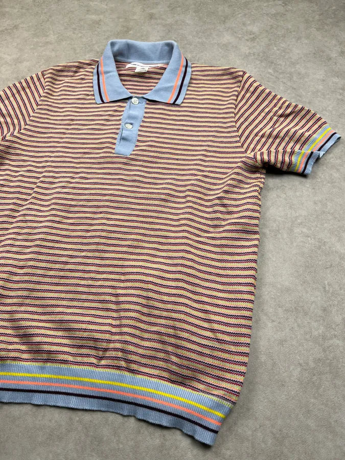 Comme des Garçons Shirt Multicolor Cotton Striped Polo OdTQIaO 6