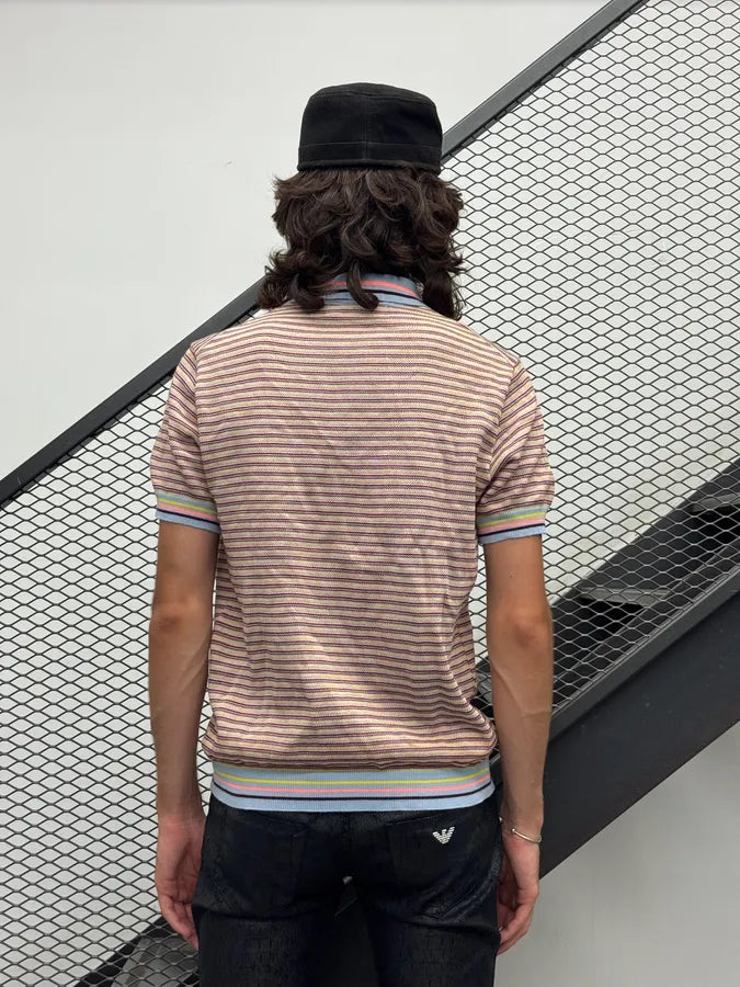 Comme des Garçons Shirt Multicolor Cotton Striped Polo OdTQIaO 1