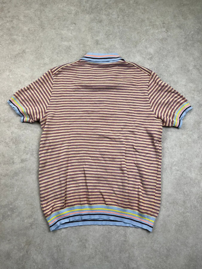Comme des Garçons Shirt Multicolor Cotton Striped Polo OdTQIaO 3