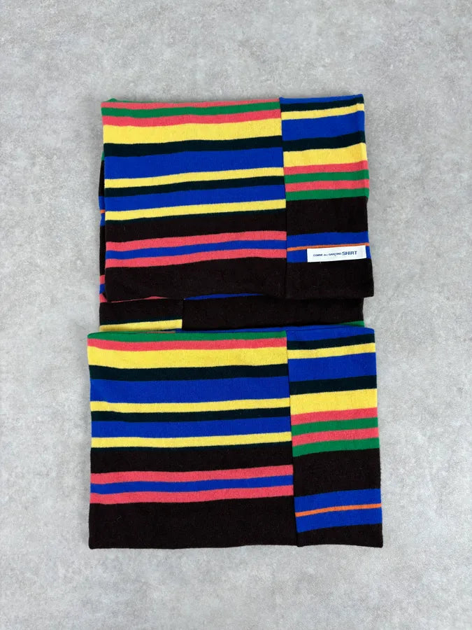 Comme des Garçons Shirt Multicolor Striped Scarf kmaPlXf 5