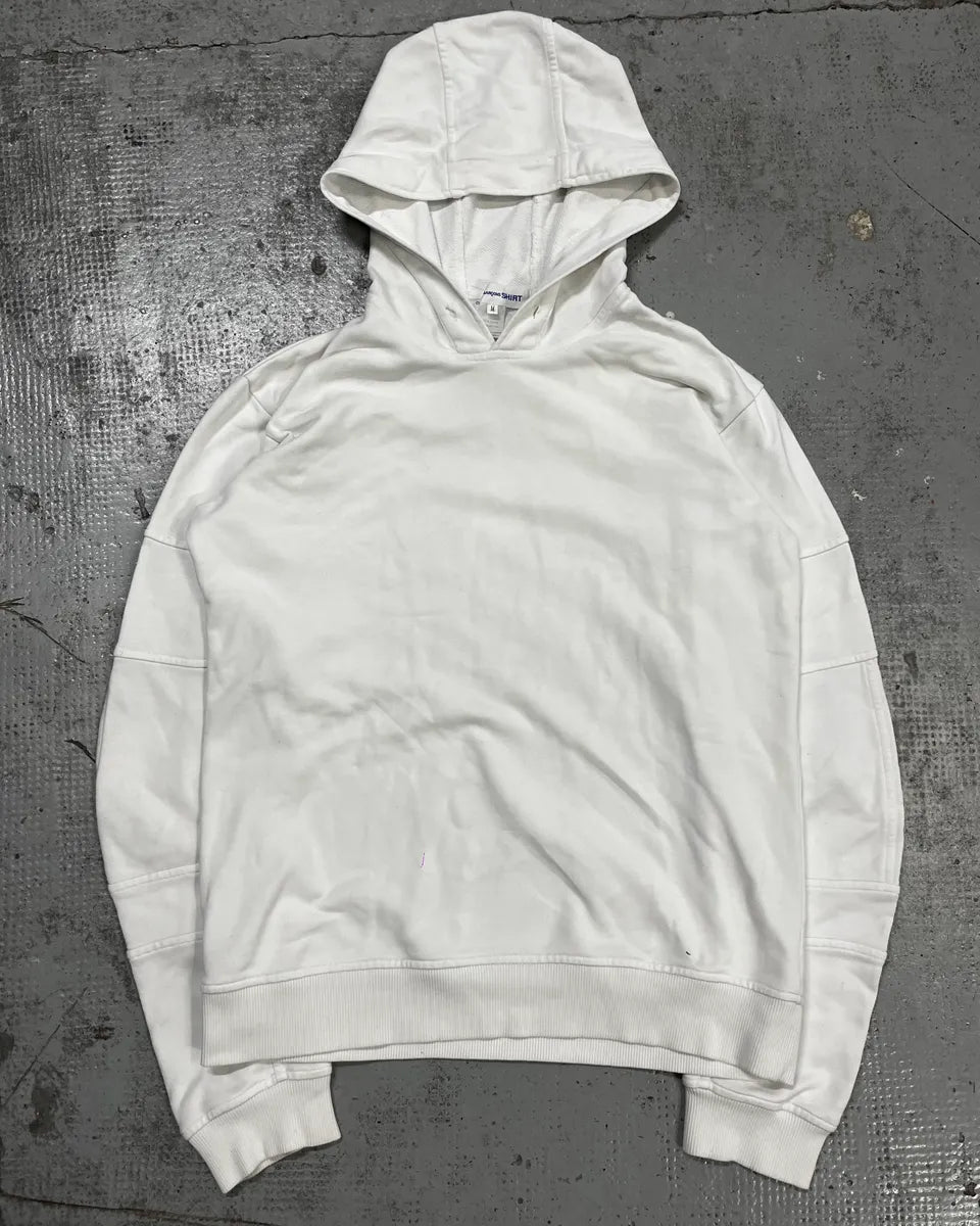 Comme des Garçons White Signature Hoodie ulHhnsh 3