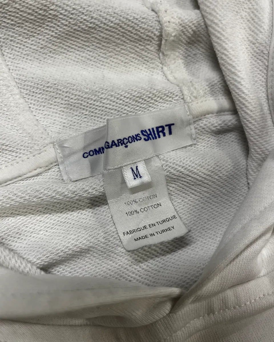 Comme des Garçons White Signature Hoodie ulHhnsh 7