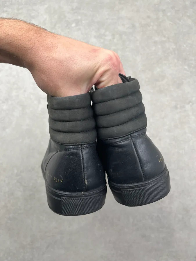 Common Projects Black Leather High Sneakers YDVXhxI 5