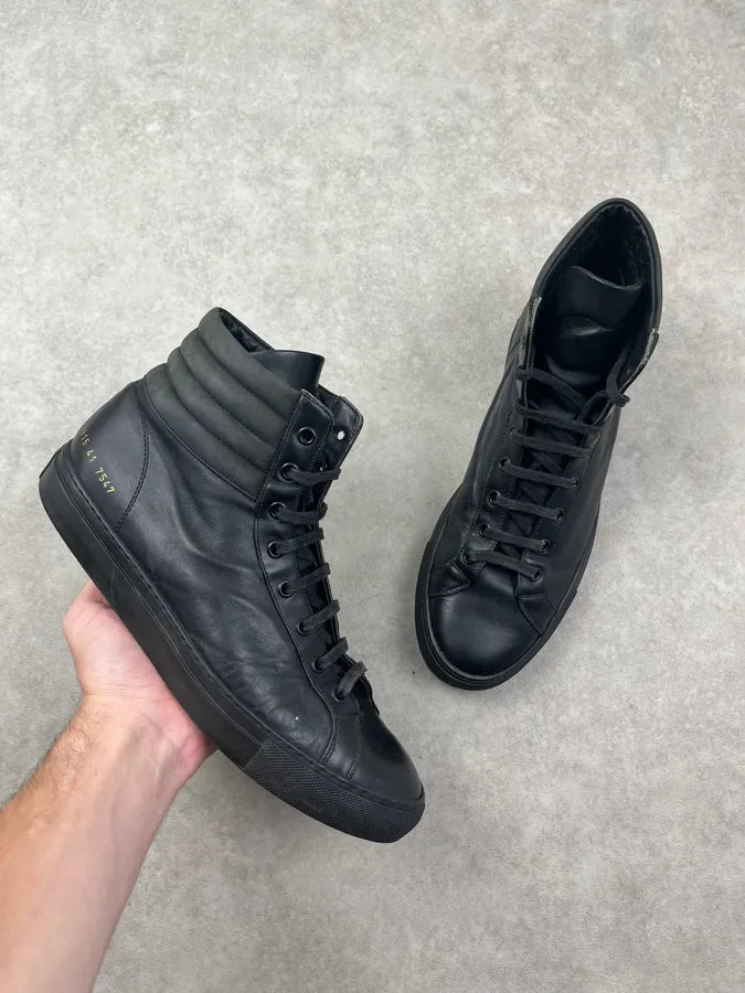 Common Projects Black Leather High Sneakers YDVXhxI 0