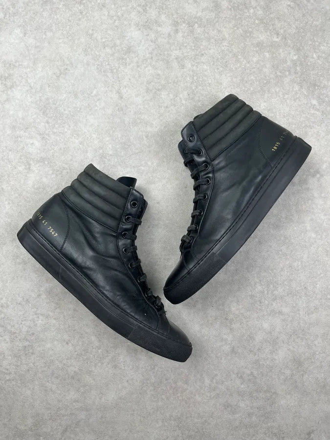 Common Projects Black Leather High Sneakers YDVXhxI 3