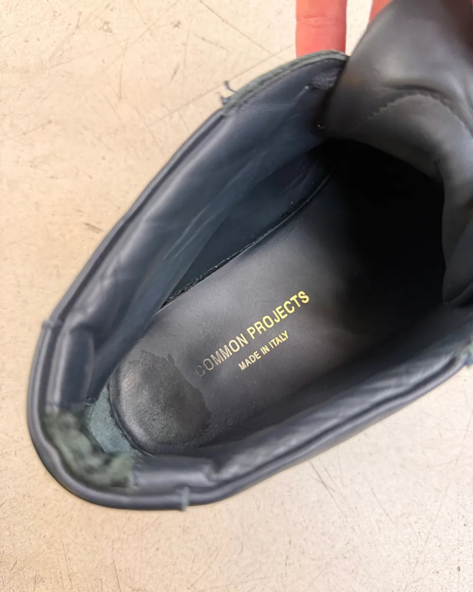 Common Projects Navy Leather High-Top Sneakers zNqcHjA 7