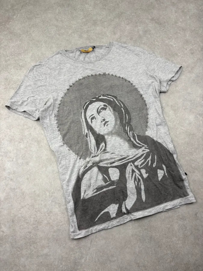 SS2012 Costume National Grey Virgin Marie T-Shirt GBjeBzF 3