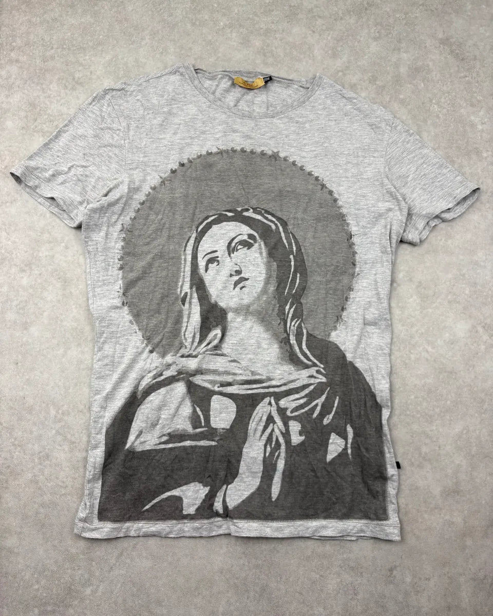 SS2012 Costume National Grey Virgin Marie T-Shirt GBjeBzF 0