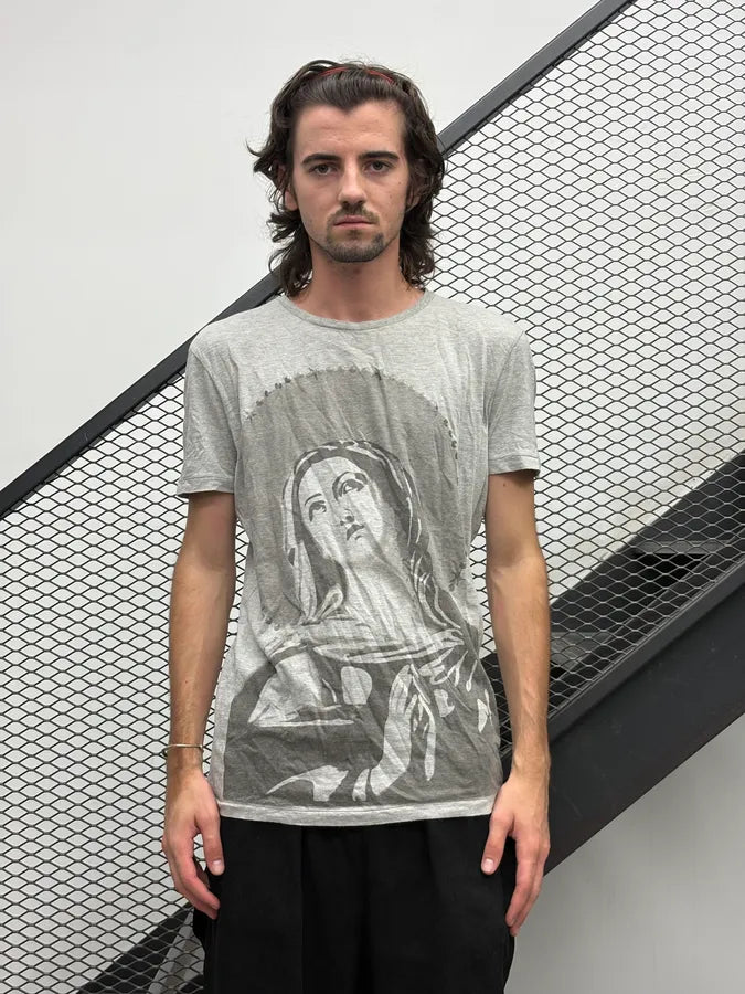 SS2012 Costume National Grey Virgin Marie T-Shirt GBjeBzF 1