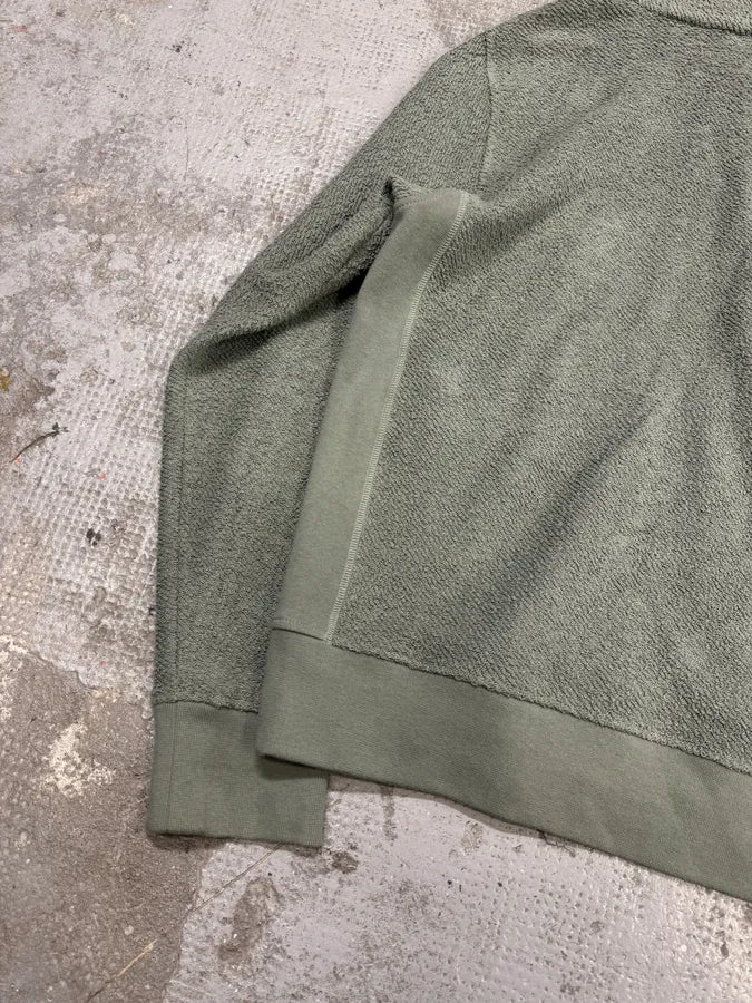 Craig Green Olive Ruched Silk Plushed Orange Lining Hoodie (M) YLacvTU 9