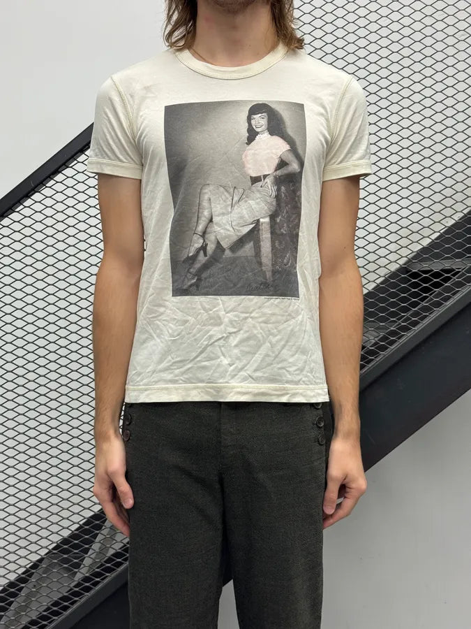 2000s Dolce & Gabbana Creamy White Photography T-Shirt  pyescVo 0