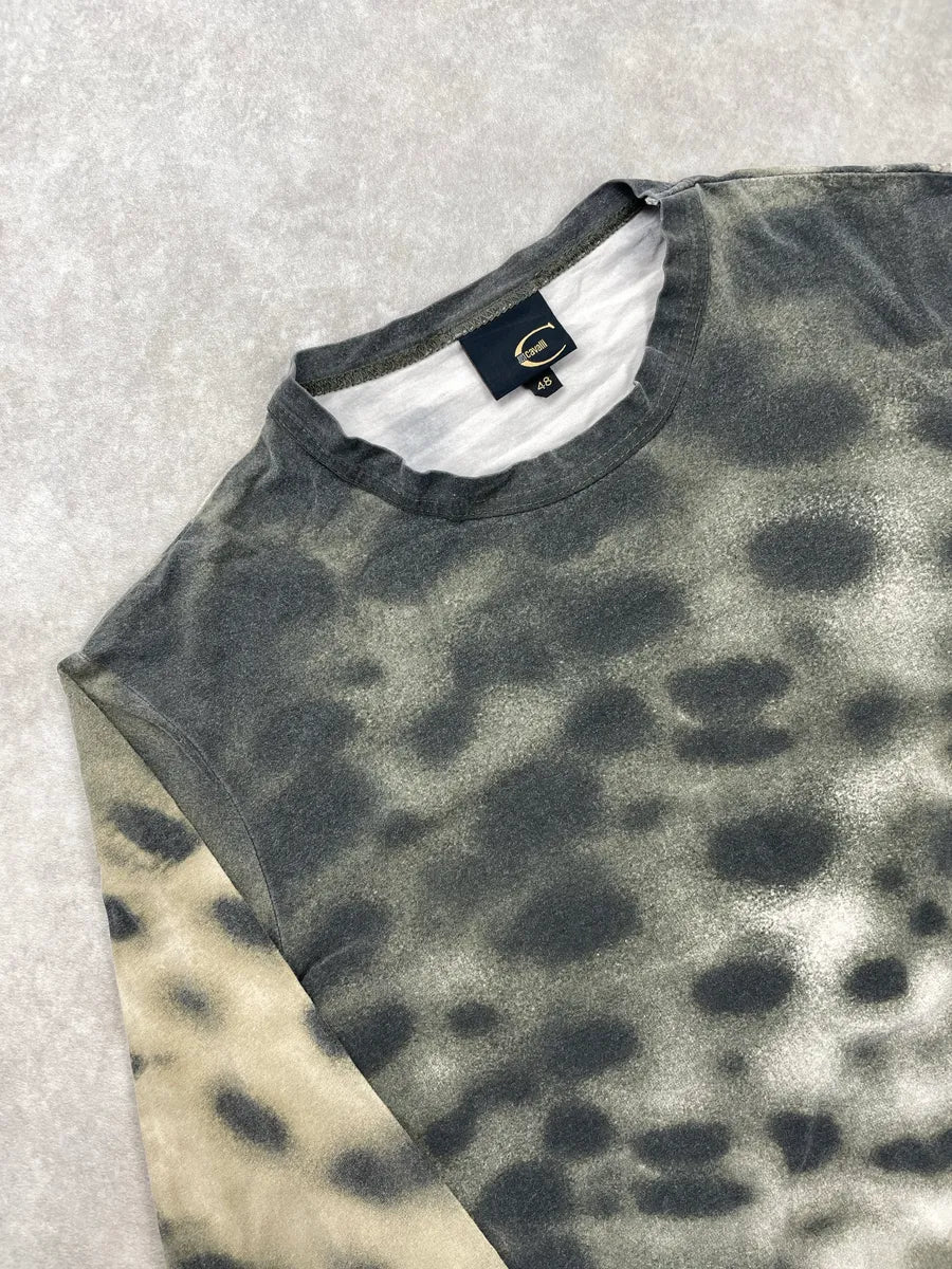 SS2006 Cavalli Khaki Beige Abstract Animal Leopard Longsleeve cufmcPlI 8