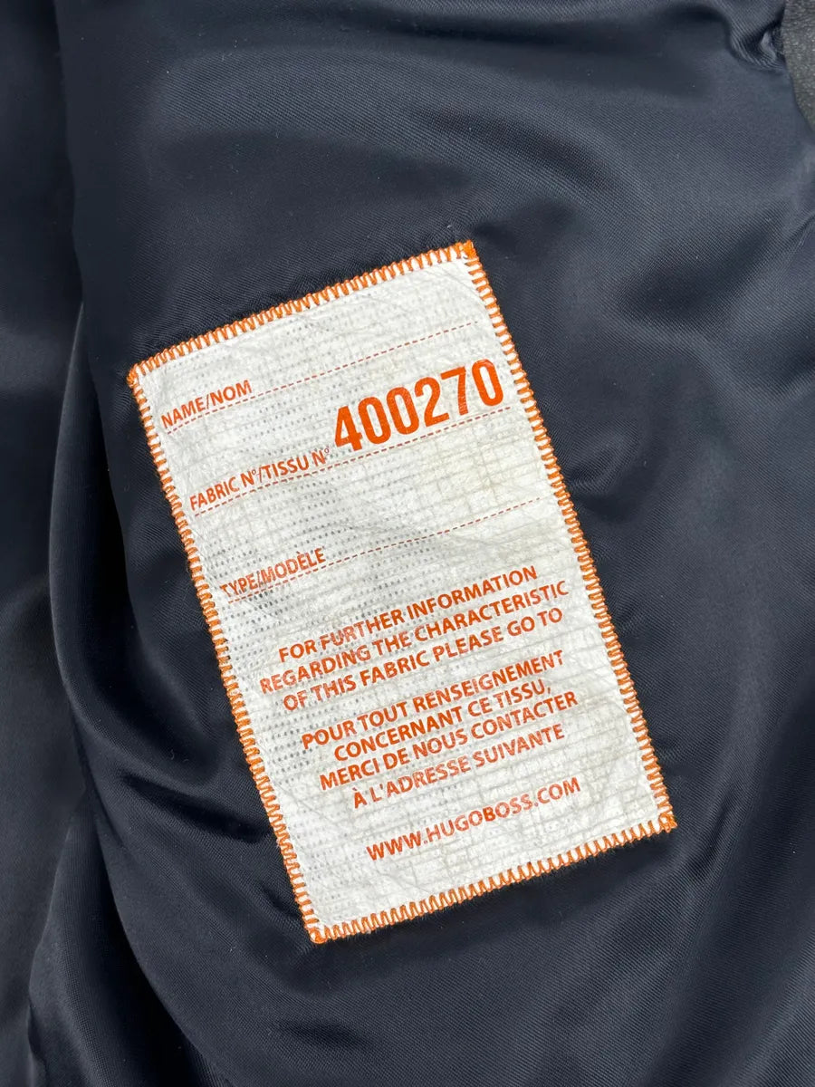 Hugo Boss Plastron Relief Grey Eroded Leather Biker Jacket TpkyKXZ 10