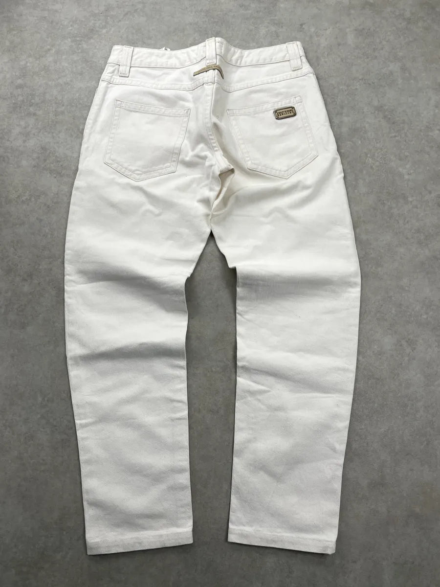 2000s Jean Paul Gaultier Jeans Off-White Denim Hardware Jeans cwJWoaZp 5