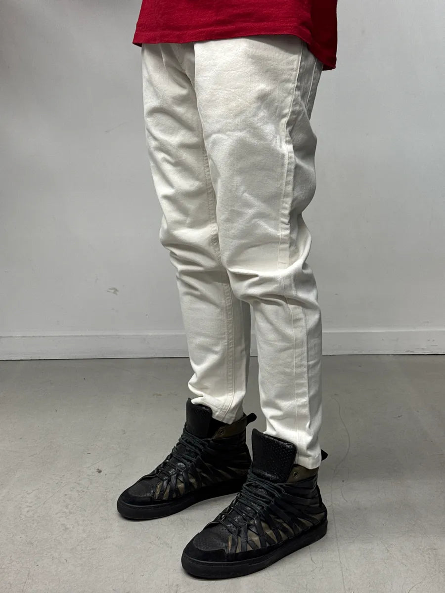 2000s Jean Paul Gaultier Jeans Off-White Denim Hardware Jeans cwJWoaZp 2