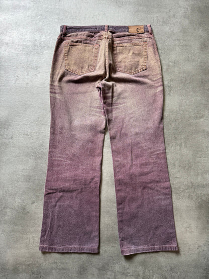 SS2004 Cavalli Faded Purple Relaxed Pants (M) - 2