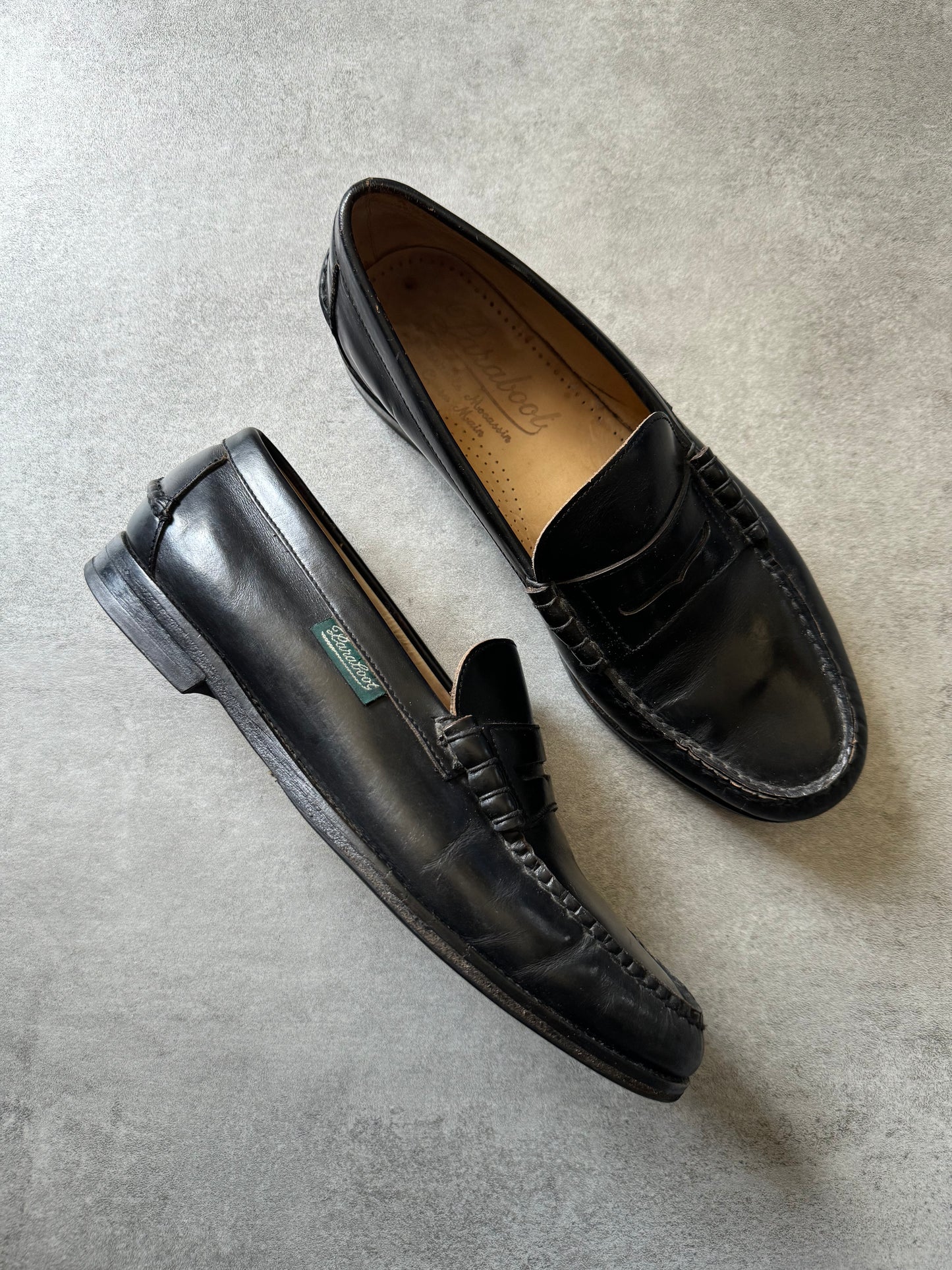 Paraboots Black Leather Loafers  (43) - 9