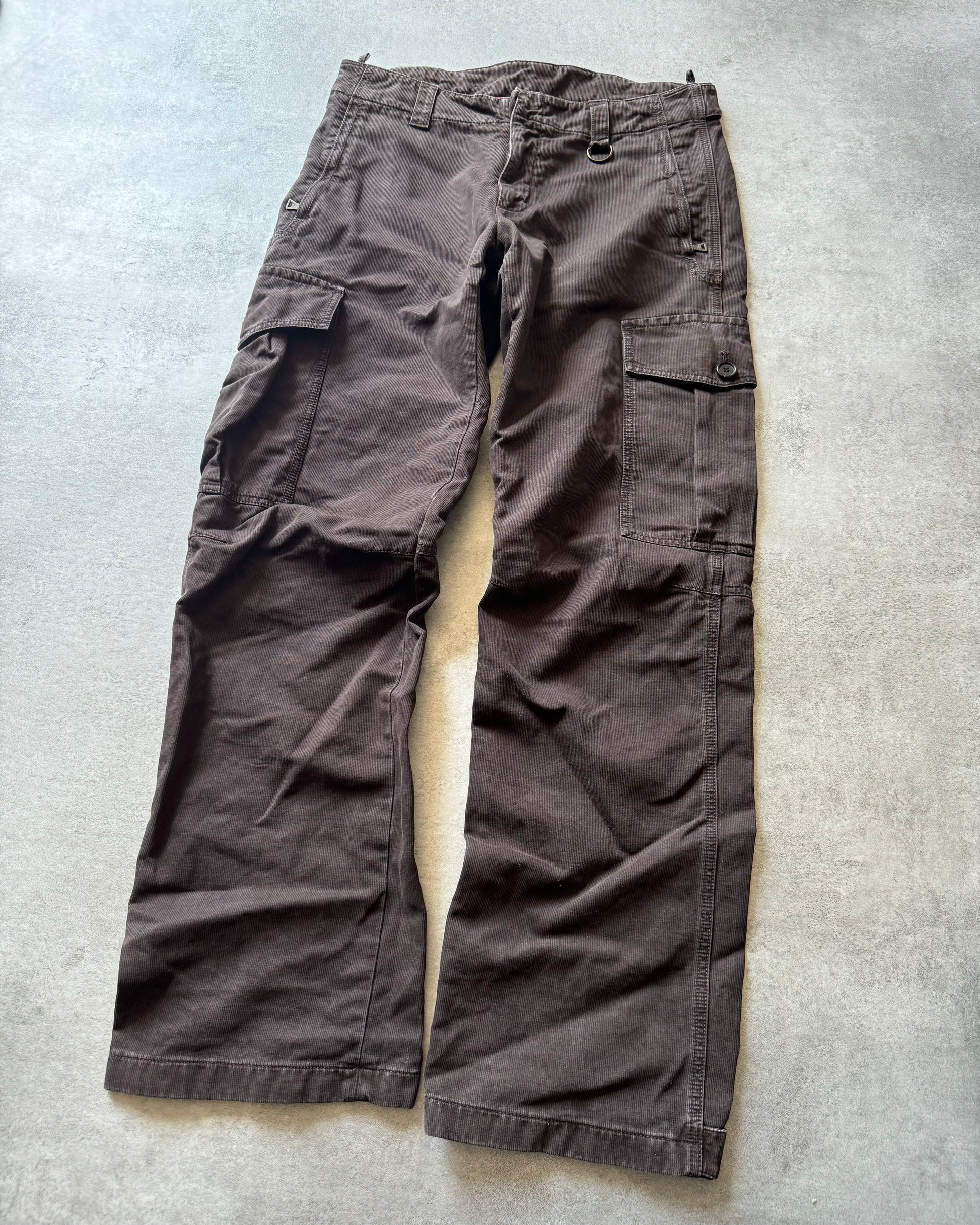 AW2006 Prada Brown Cargo Pants (M) - 6