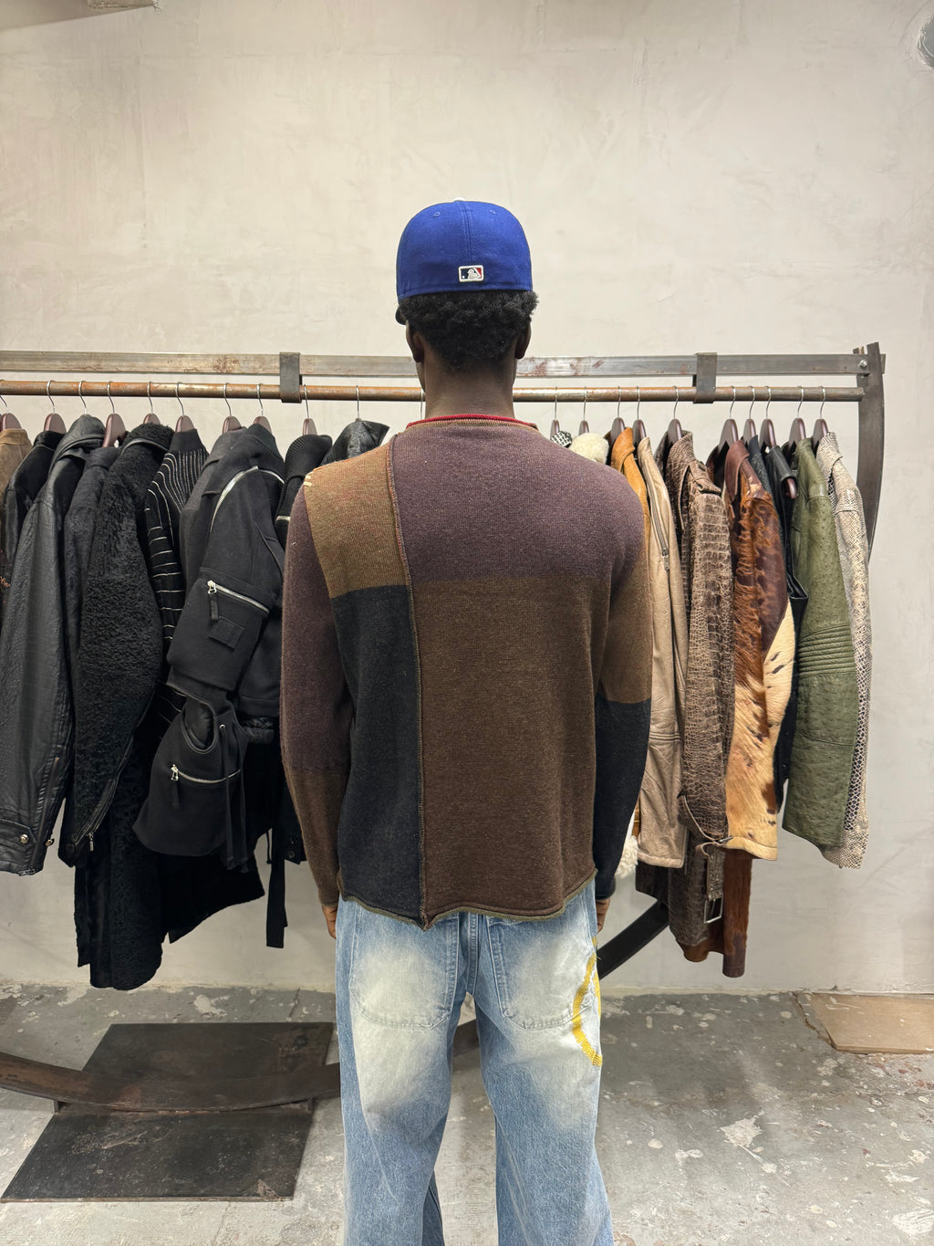 2000s Roberto Cavalli Wool & Leather Artisanal Tern Sweater (S) - 7