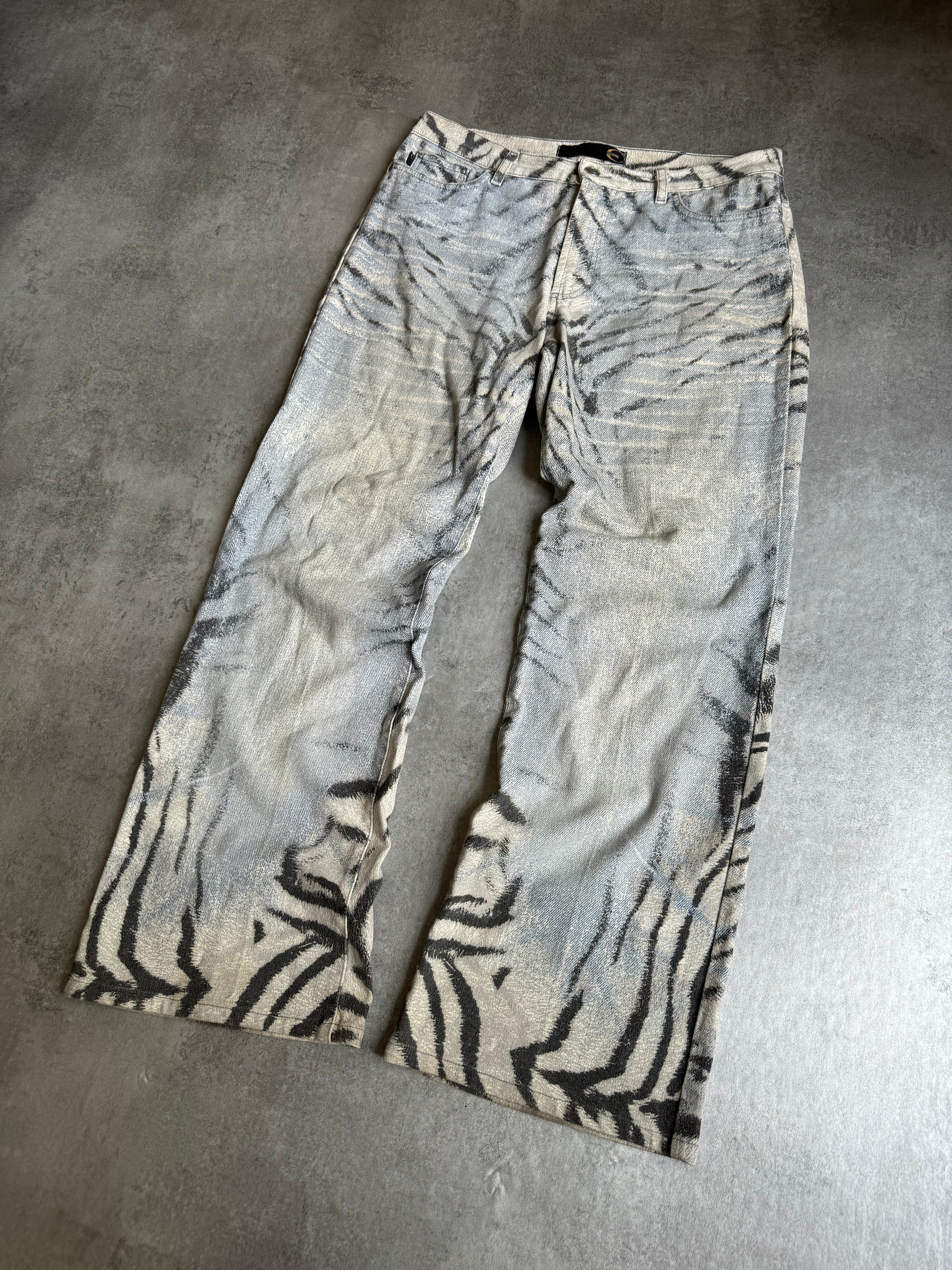 SS2002 Cavalli Safari Chic Zebra Pants  (M) - 7