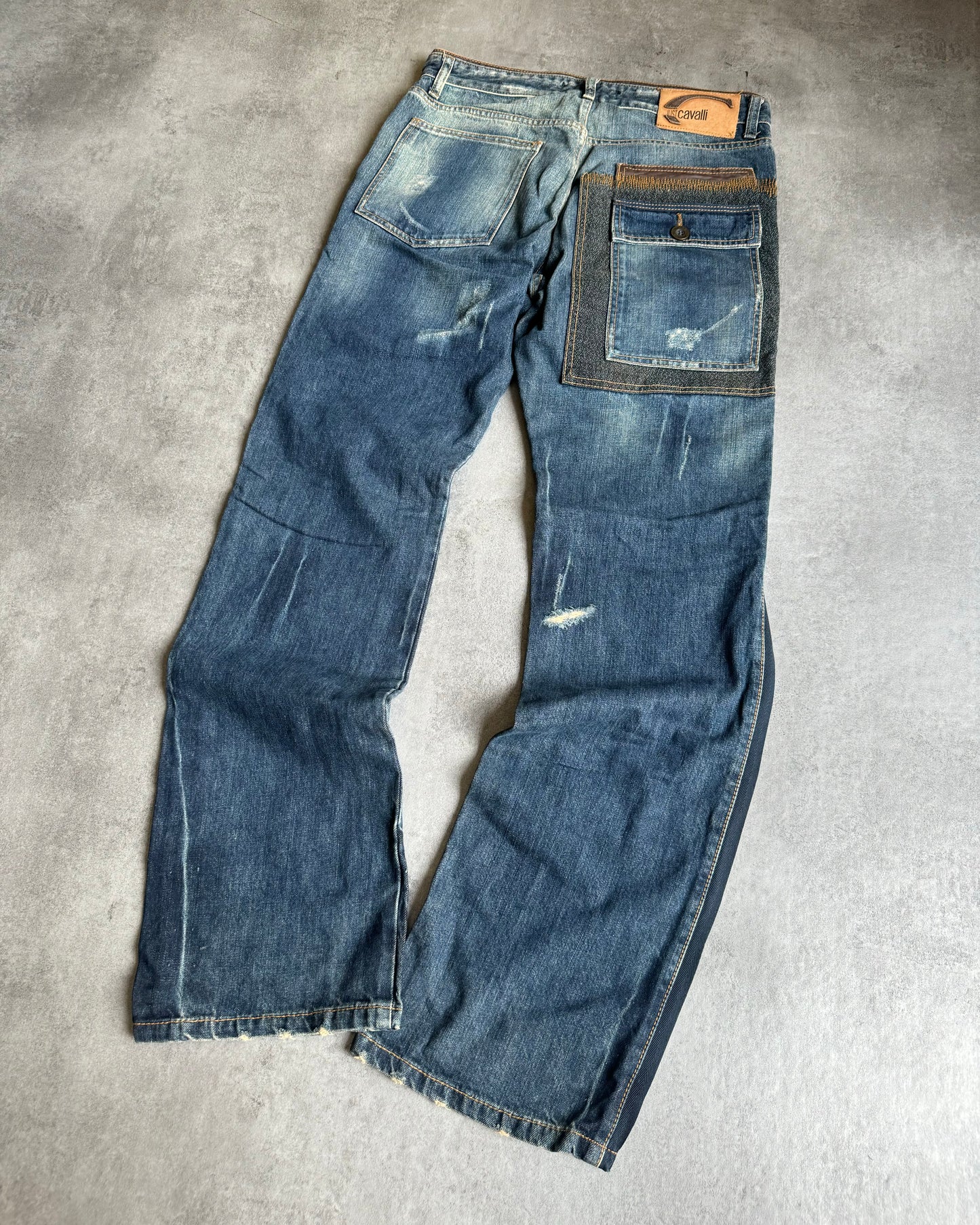 AW2005 Cavalli Cargo Underground Relaxed Denim Jeans (M) - 2