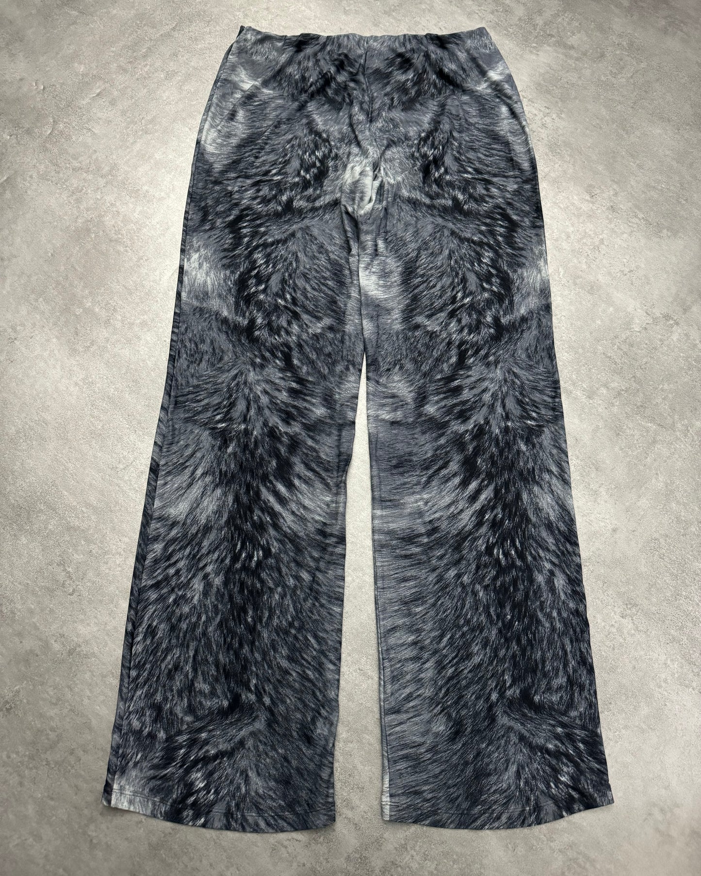 FW1999 Roberto Cavalli Cozy Thighs Fury Cloudy Pants (XS/S) - 2