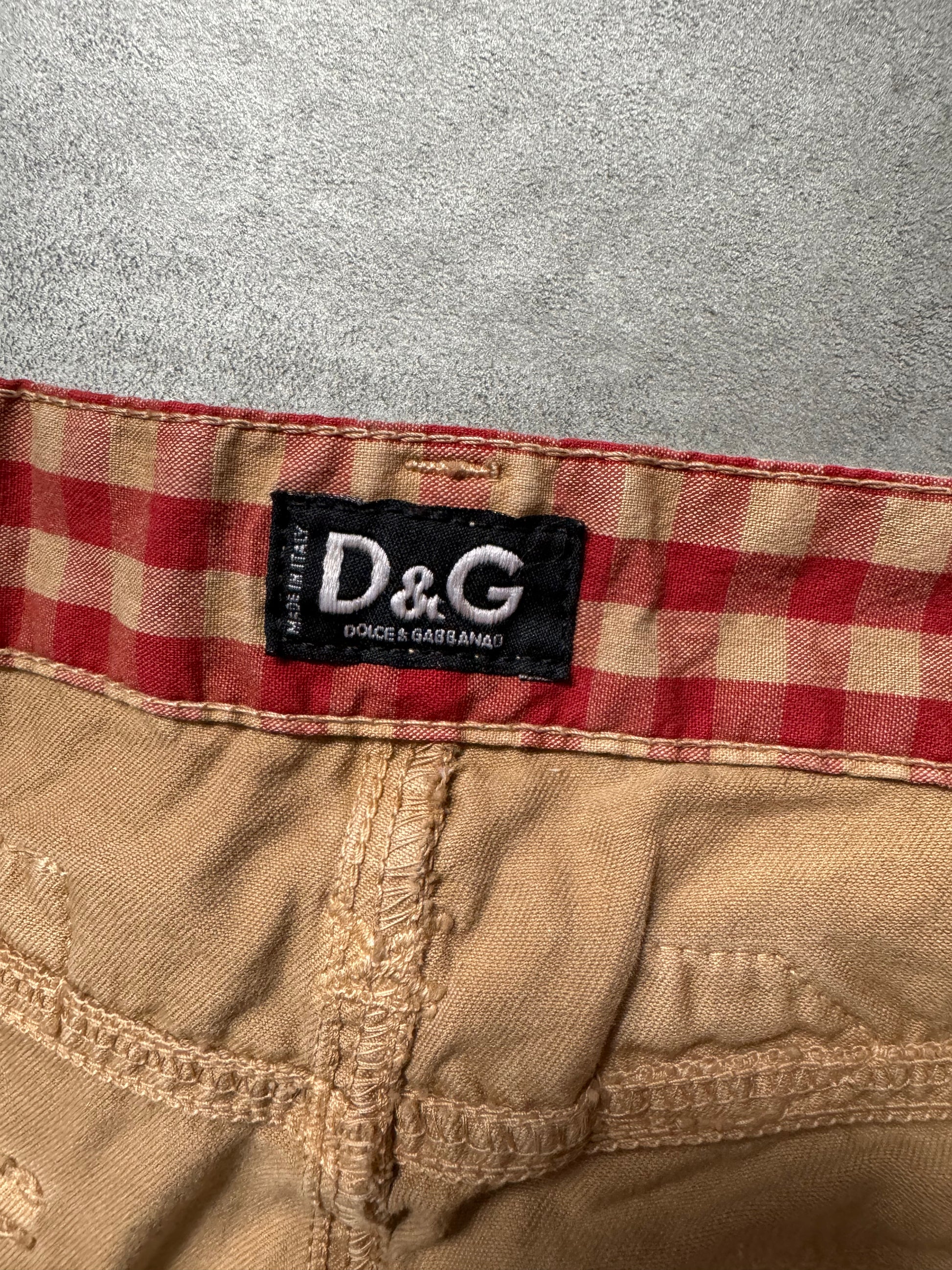 SS2003 Dolce & Gabbana Beige Cargo Utility Pants (L) - 11