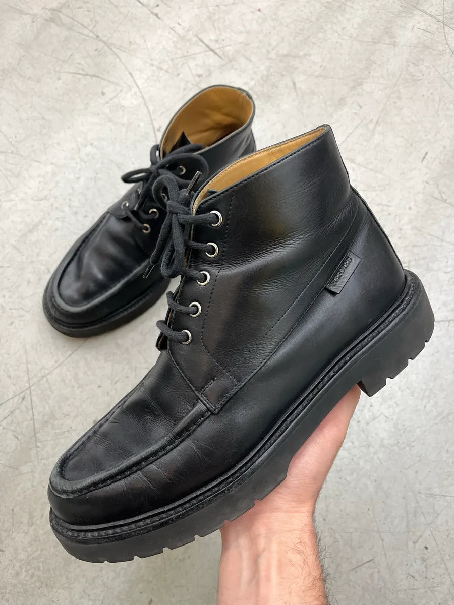 Hermès Derbies Black Leather Boots dErgRkRv 0