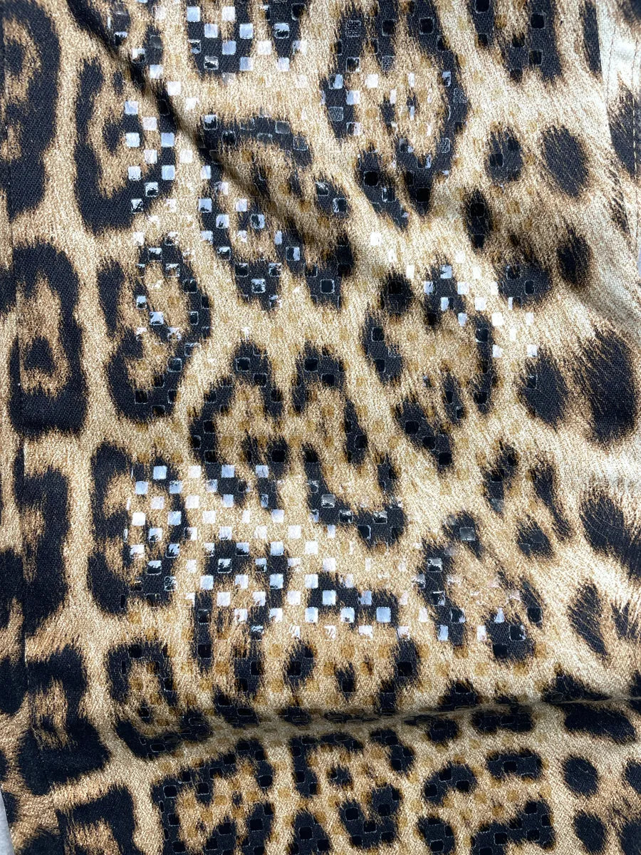2000s Roberto Cavalli Leopard Rhinestone Straight-Leg Pants dFSNYjjm 8